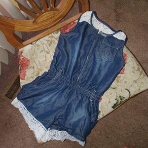 One piece short set.